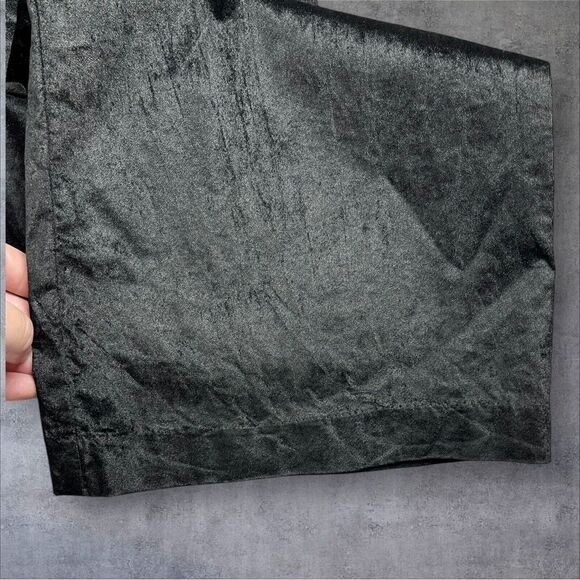 LEVEL 99 EVEREVE Percy Black Velvet Flare High Rise Tuxedo Pants Size 27 Holiday - Picture 8 of 14